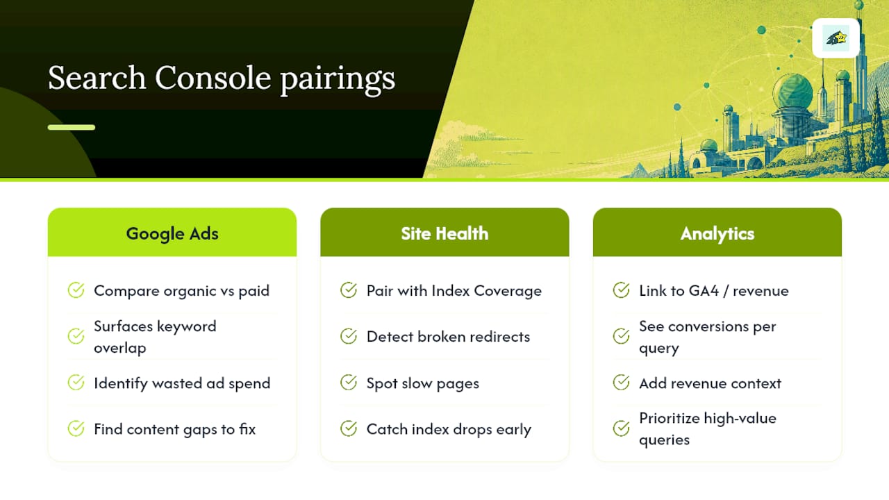 What Do You Gain by Linking Search Console to Google Ads and Other Tools overview diagram