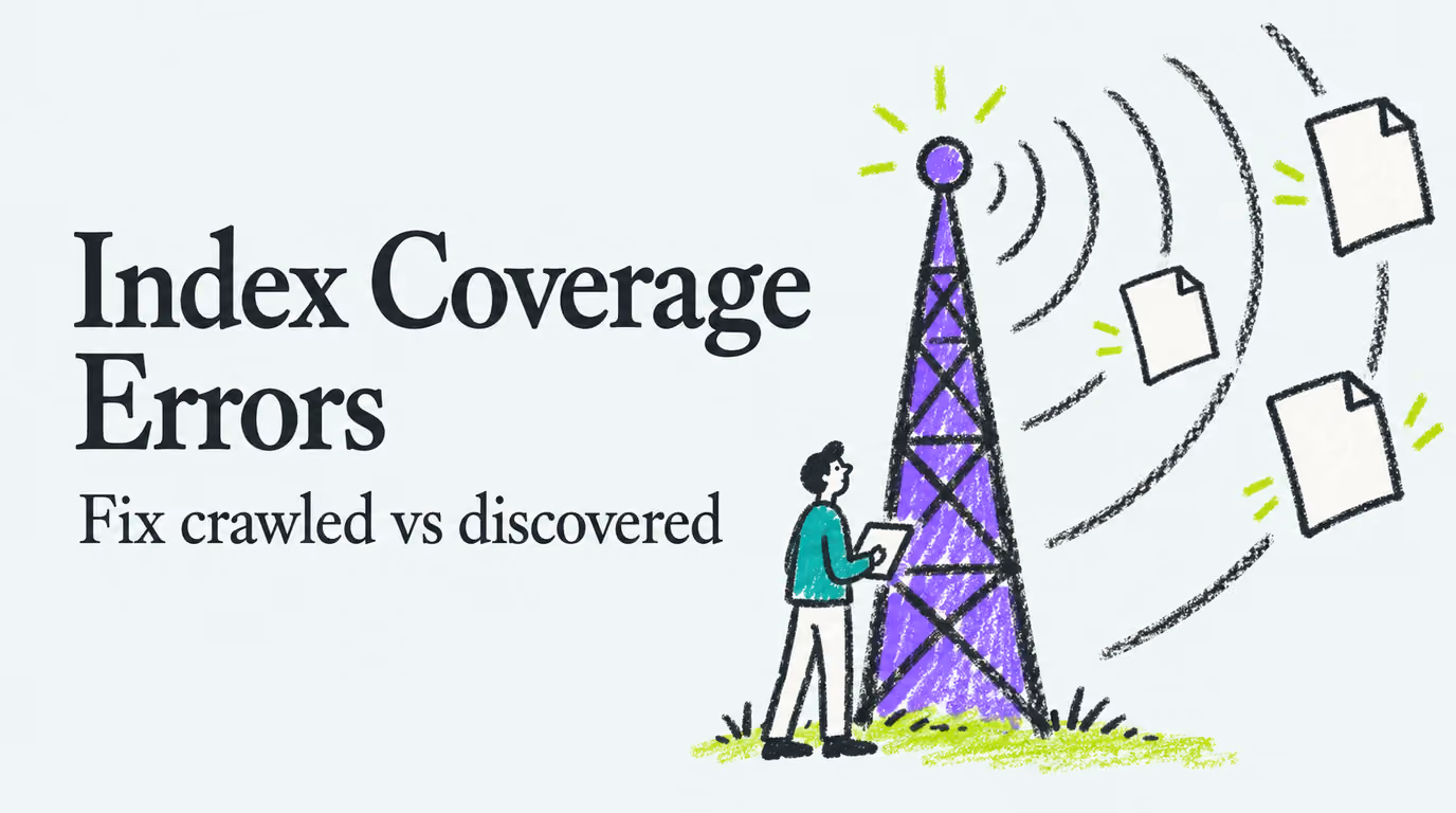 Stop Wasting Weeks on Index Coverage Errors: Fix Crawled vs Discovered