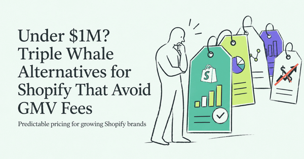 Under $1M? Triple Whale Alternatives for Shopify That Avoid GMV Fees