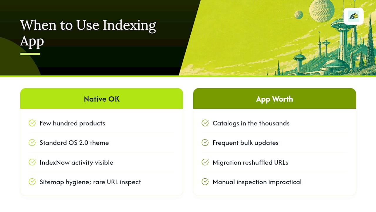Is an Indexing App Worth It, or Is Native Shopify Enough? , overview diagram