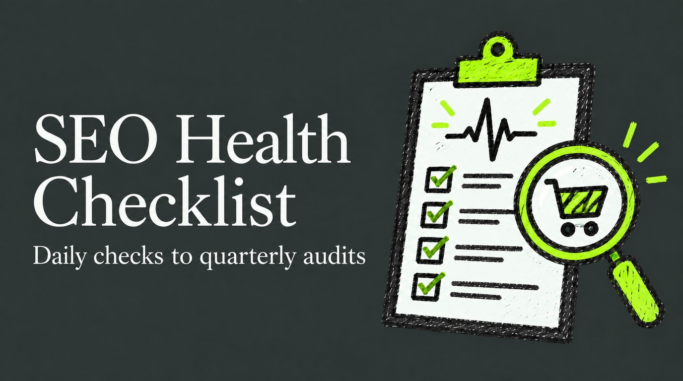 Daily to Quarterly SEO Health Checklist Protects Ecommerce Revenue