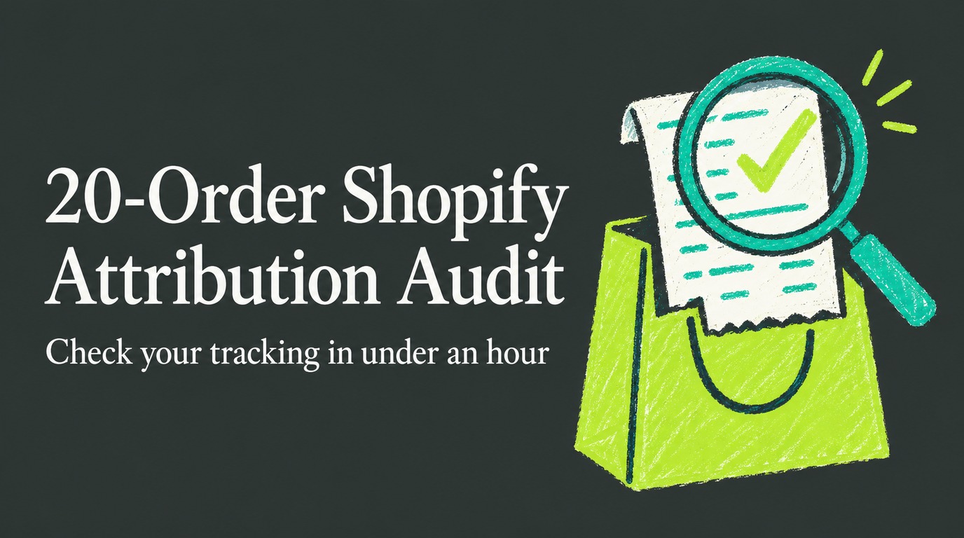Run a 20 Order Shopify Attribution Audit in Under 1 Hour for Merchants