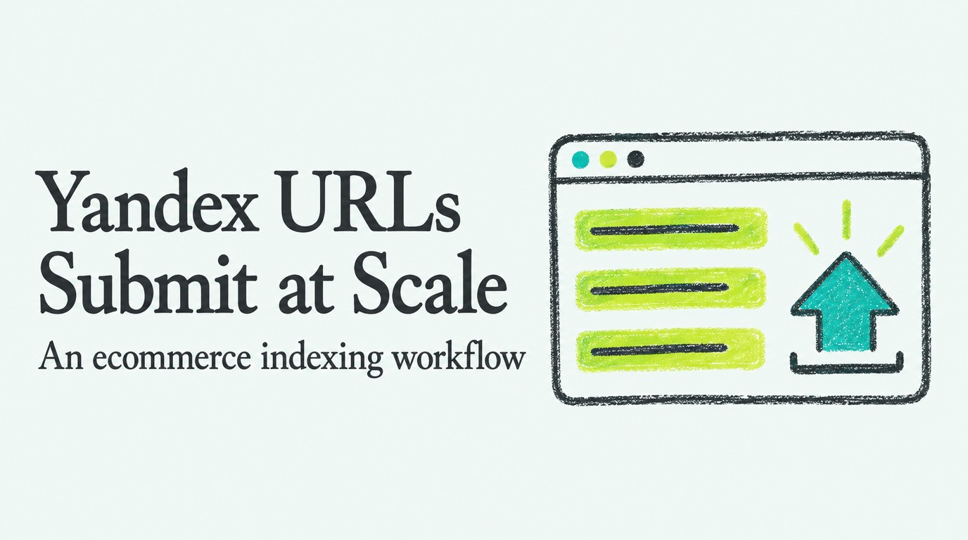 Index 10,000 URLs Fast: Yandex URL Submission for Ecommerce Teams