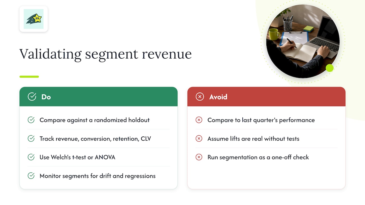 Proving segments actually move revenue , overview diagram