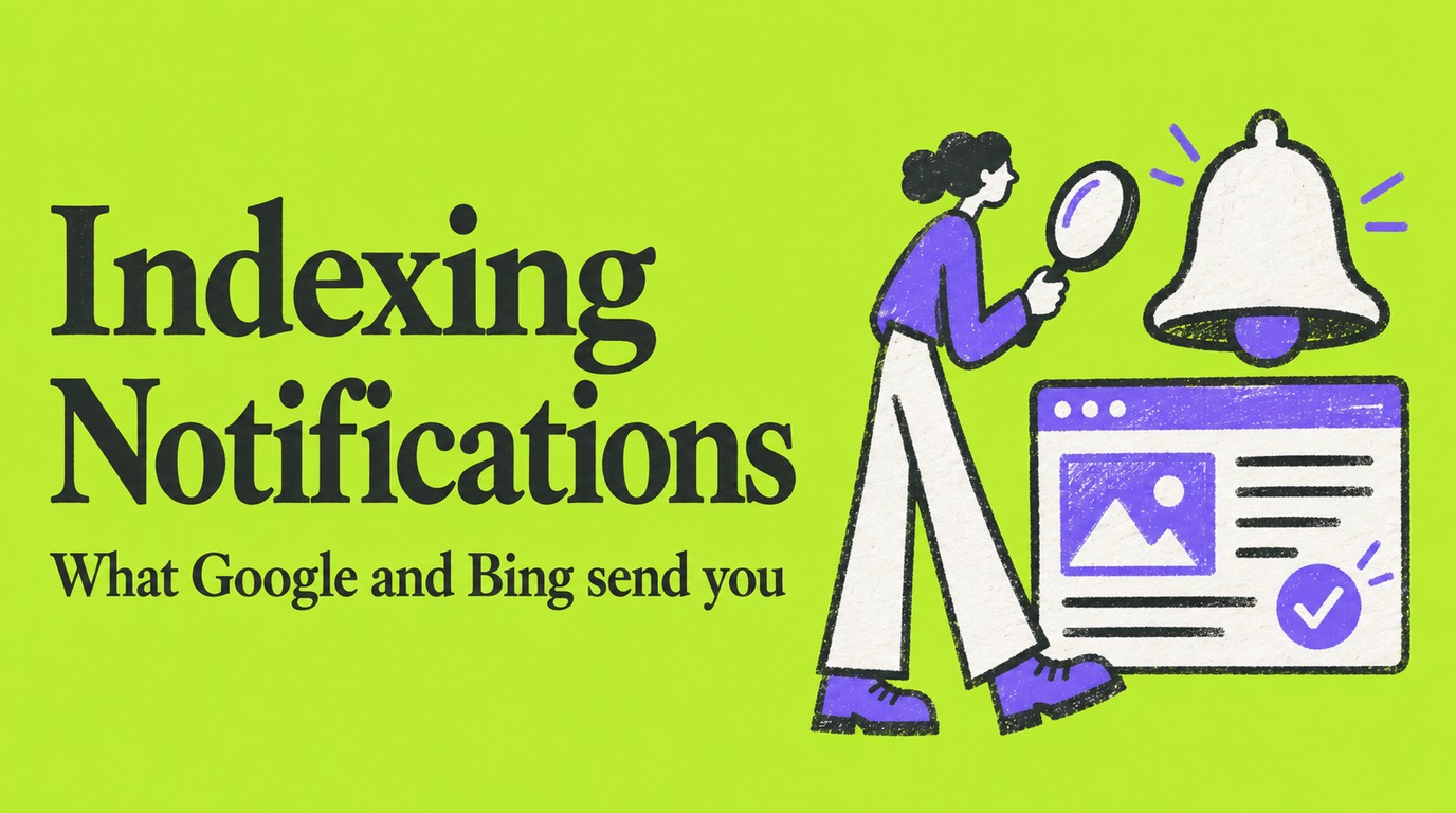 Indexing Notifications: What Google and Bing Send You