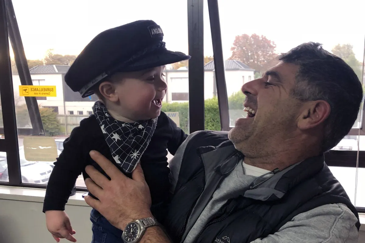 Victor, Yotti’s son (5th generation) with his uncle Kyriacos (3rd generation).