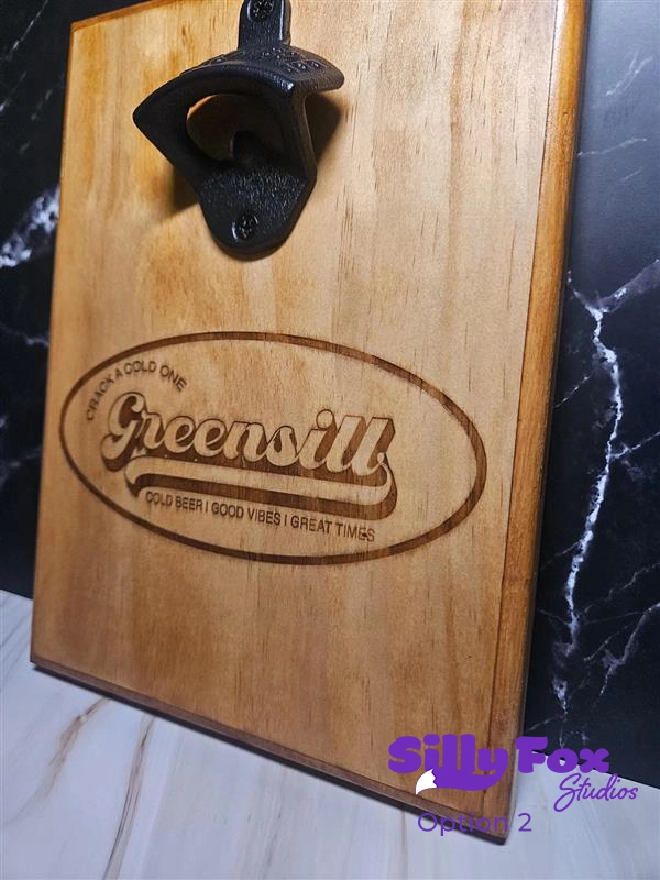 A custom wooden bottle opener in Rockhampton.