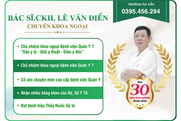 Bác sĩ Chuyên khoa I Lê Văn Điển Phòng khám Hưng Thịnh