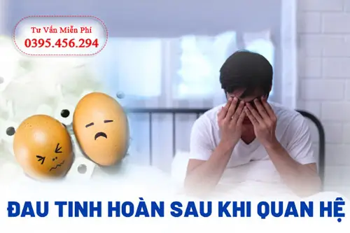 Xuất tinh xong đau tinh hoàn