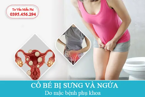Vùng kín bị sưng và ngứa do bệnh lý