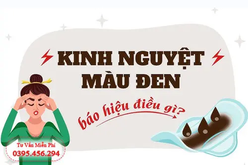 Kinh nguyệt ra ít có màu đen cảnh báo nhiều bệnh nguy hiểm