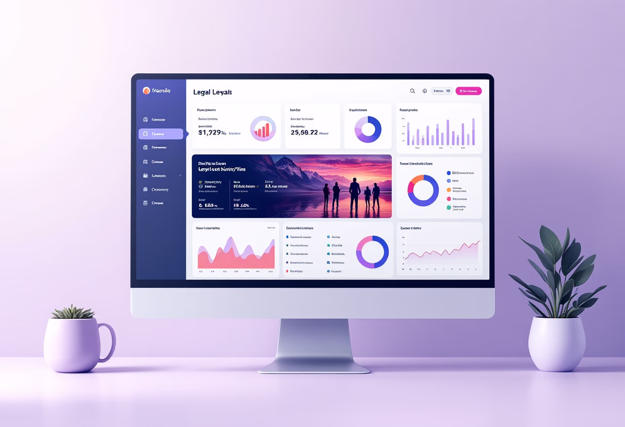 [interface] image of legal software interface showcasing features (for a legal tech)