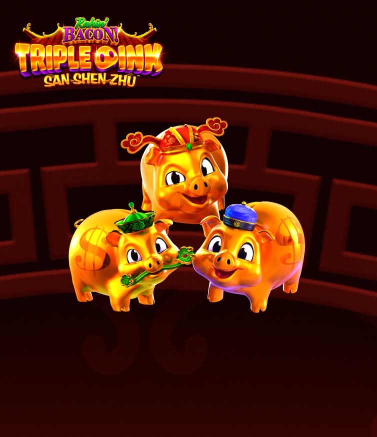 AGS Triple Oink golden pigs, Can Shen Zhu slot game characters