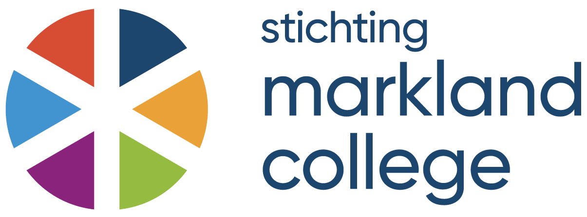 Stichting Markland College logo with multicolored pie chart