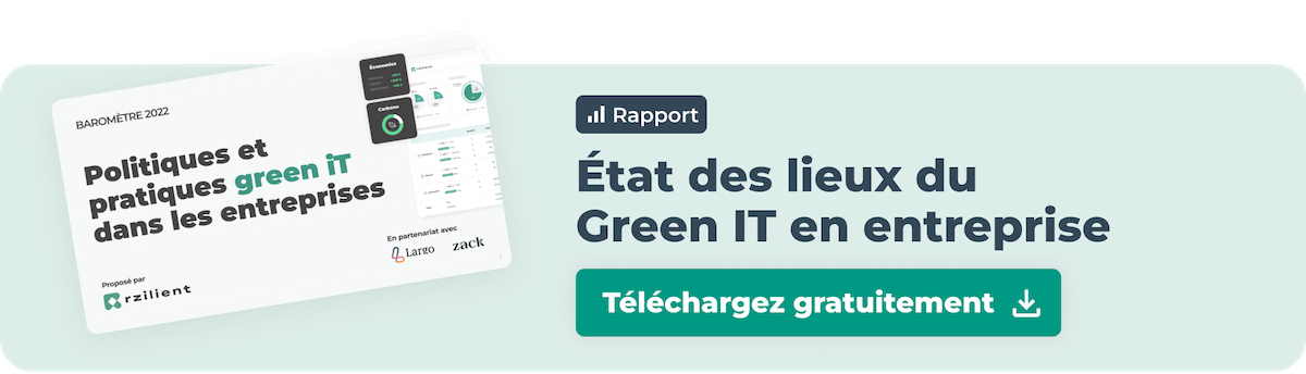 Téléchargez notre rapport sur les politiques et pratiques green IT dans les entreprises
