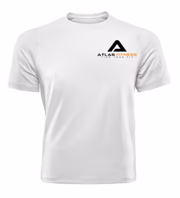 New white atlas T-shirt design
