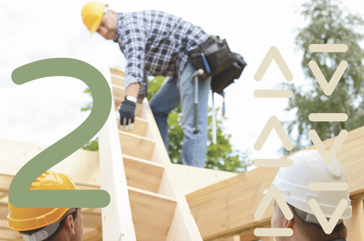 Illustration de travaux de rénovation intérieure avec artisans