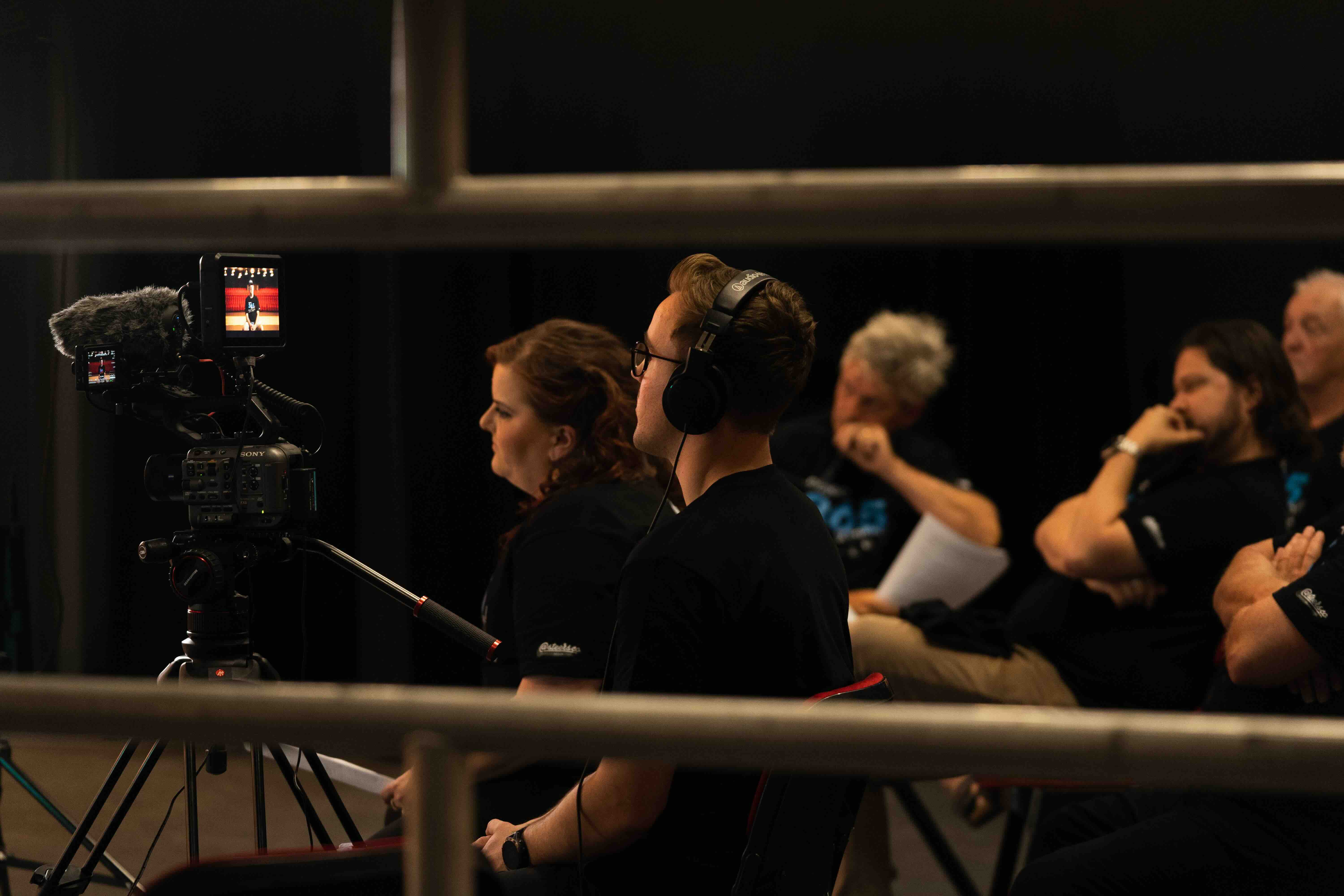 a cameraman and documentary team