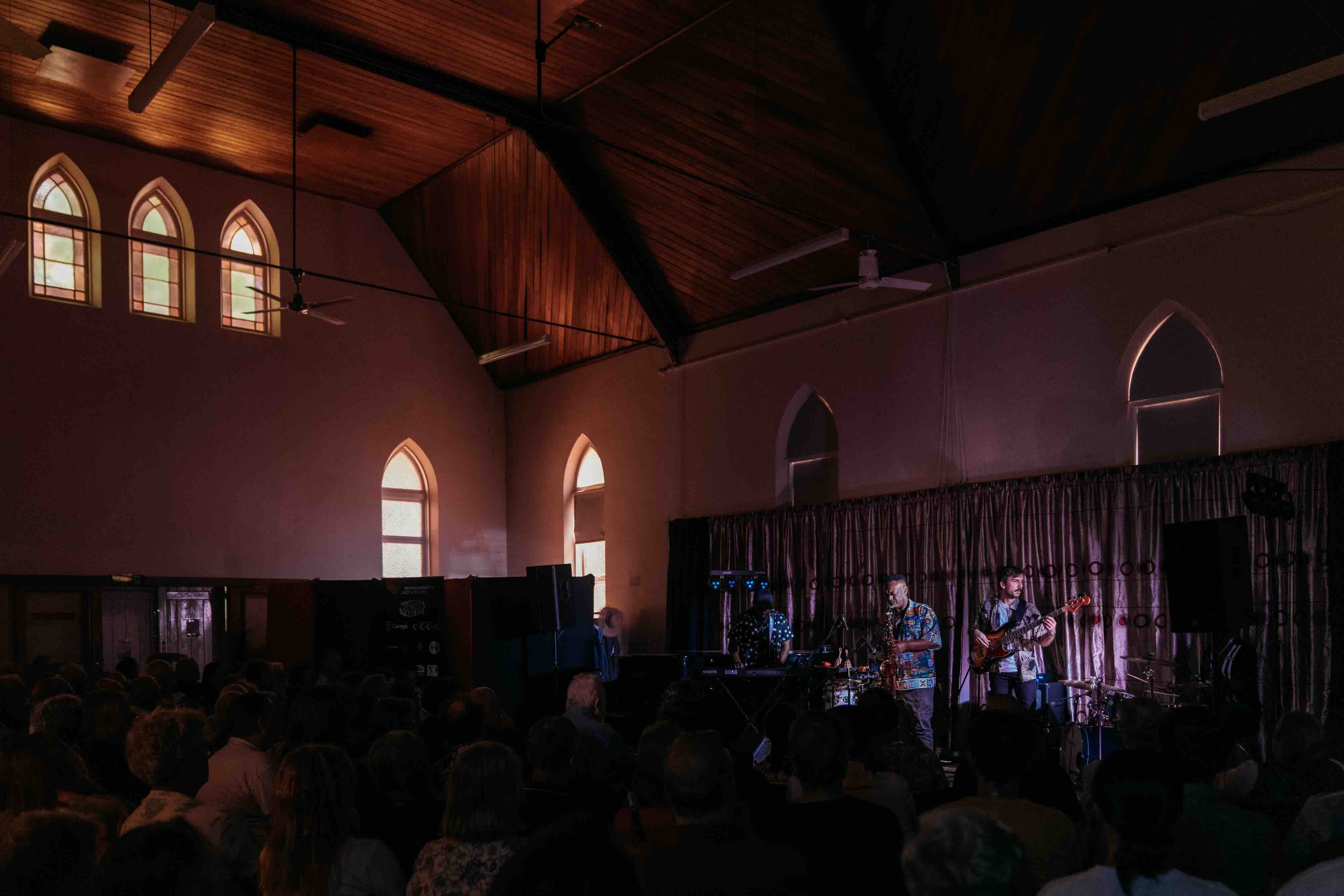 a flag from a jazz festival