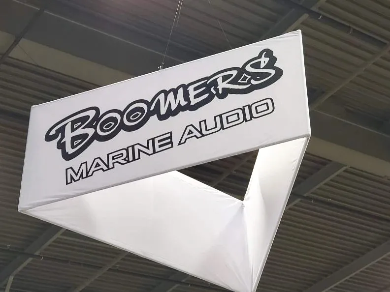 Commercial Interior Exterior Signs Awnings Shades Boomers Marine Audio Signage