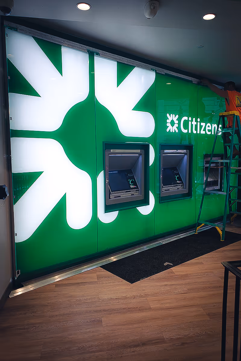 Banking & Financial Institutions Custom Signage and Frames