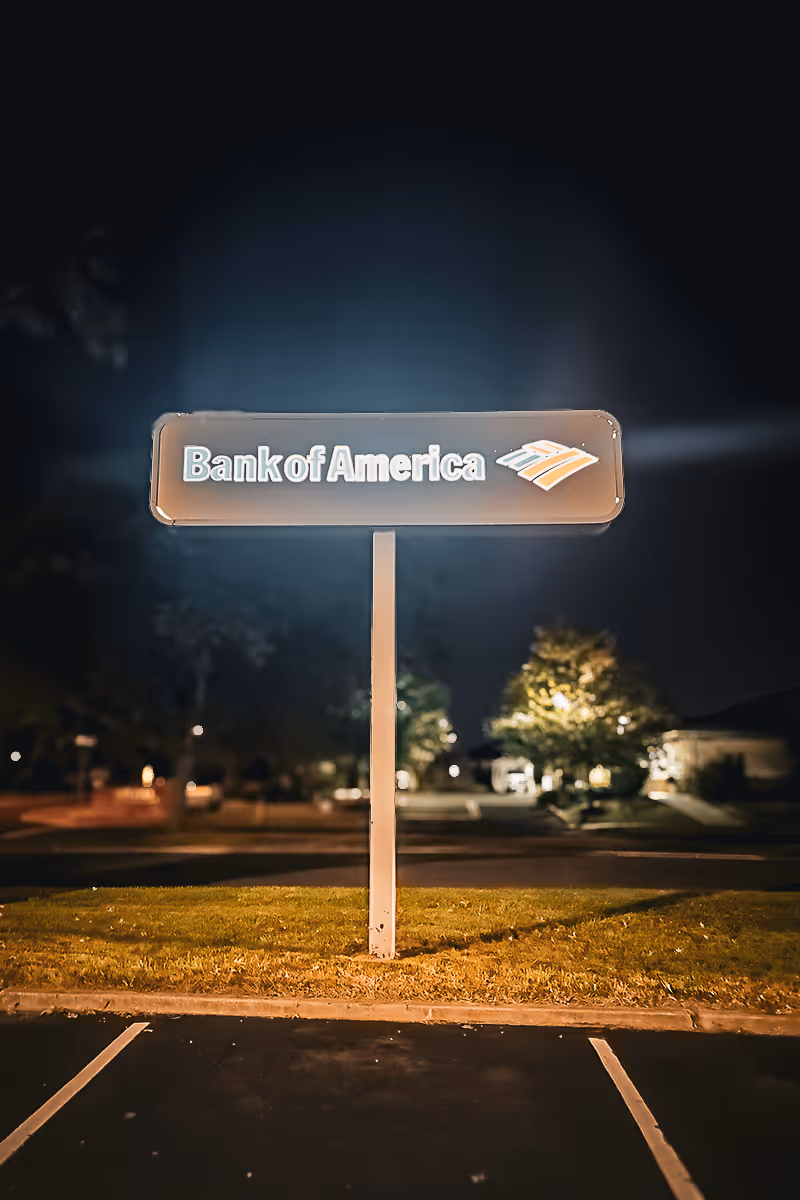 Banking & Financial Institutions Double Sided Signs