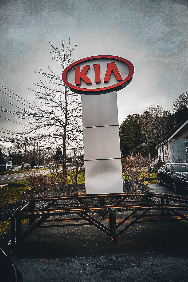 Automotive and Fleet Management Pole Signs