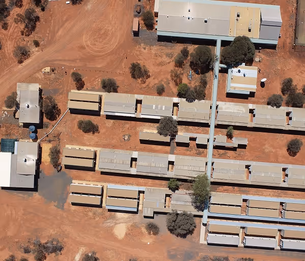 Mining camp and community facilities at Gylden Resources site