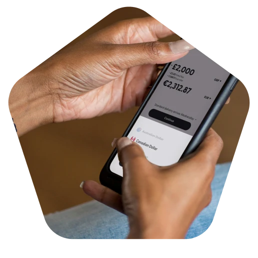 A person holding a cell phone in their hand.
