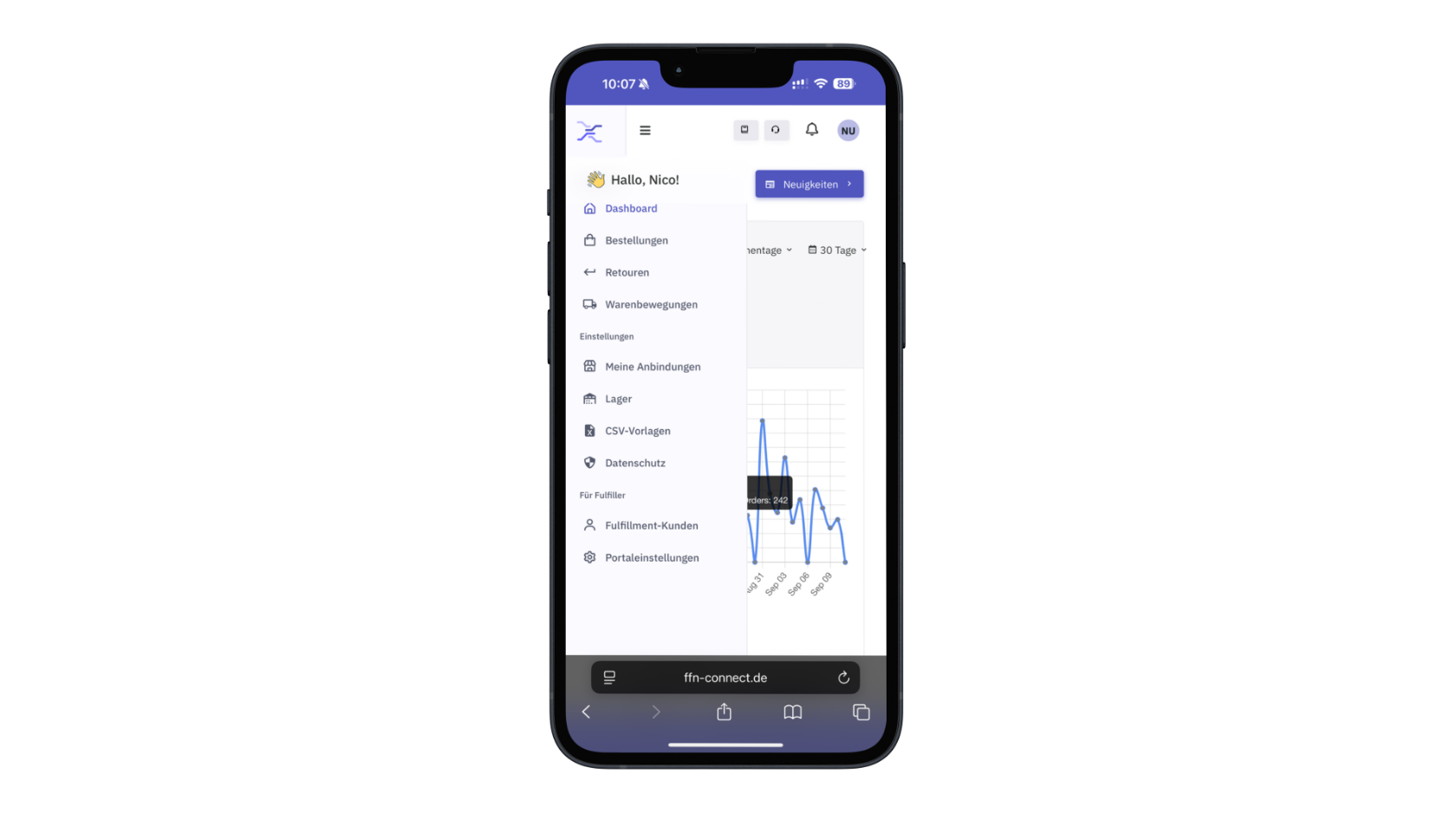 Mobile Ansicht des Lagers