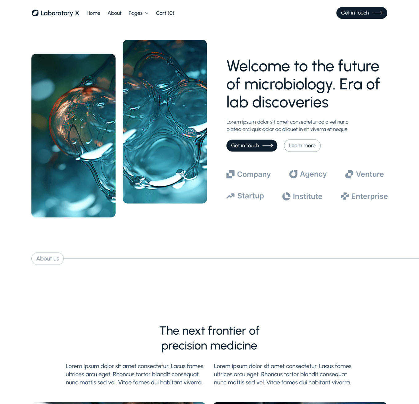 Laboratory X - Home V3 Top Page - Laboratory Webflow Template