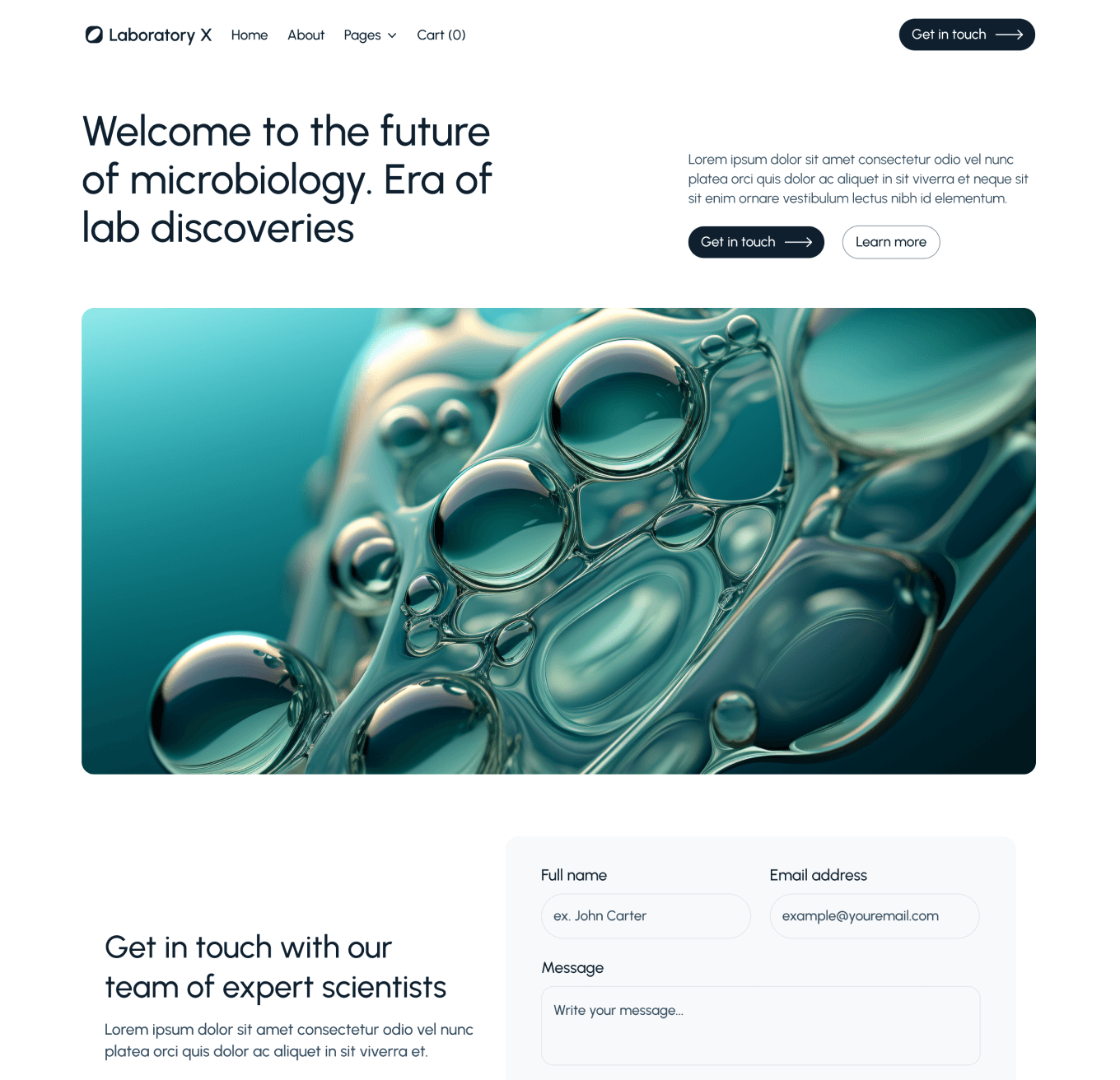 Laboratory X - Home V2 Top Page - Laboratory Webflow Template