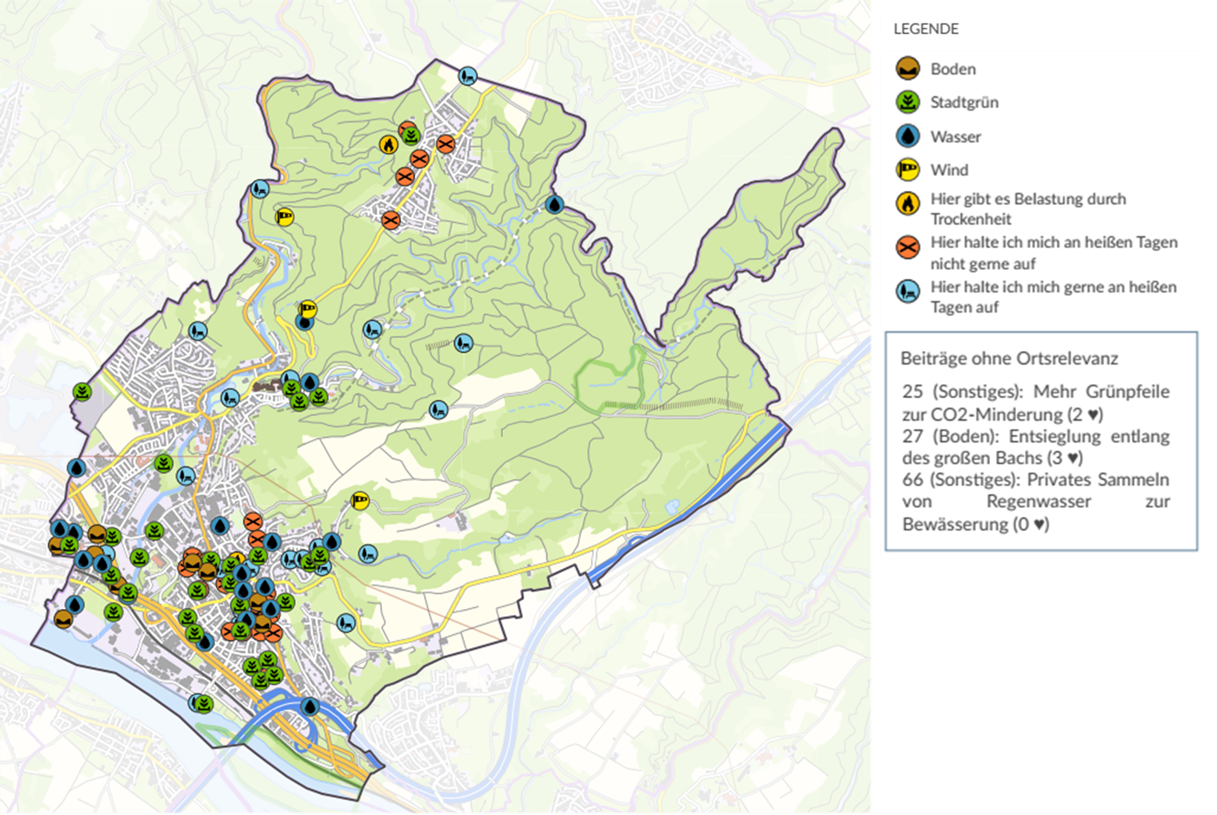Visualisierung der Bachstraße in Zukunft mit viel Begrünung