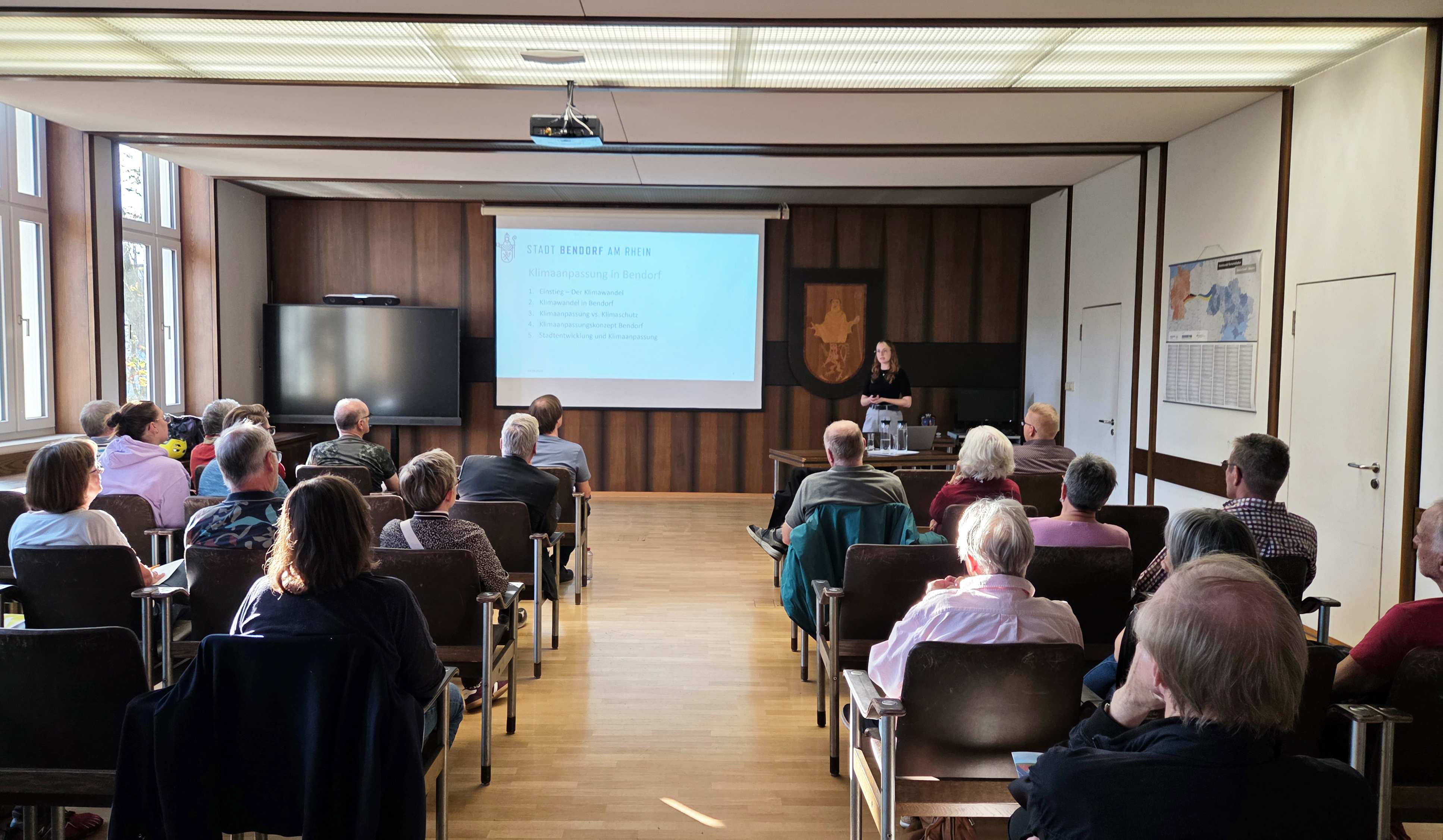 Vortrag im Sitzungssaal des Rathauses