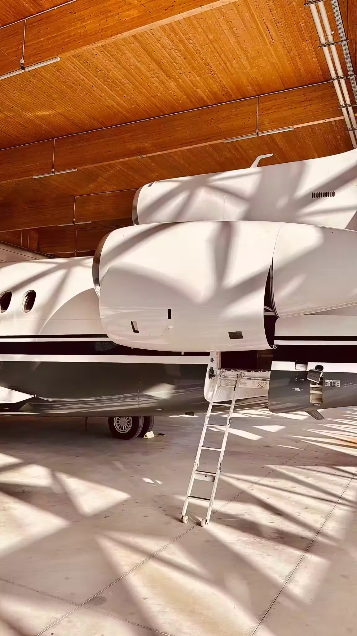 Clean and organized aviation parts storage area within the JetSupport facility