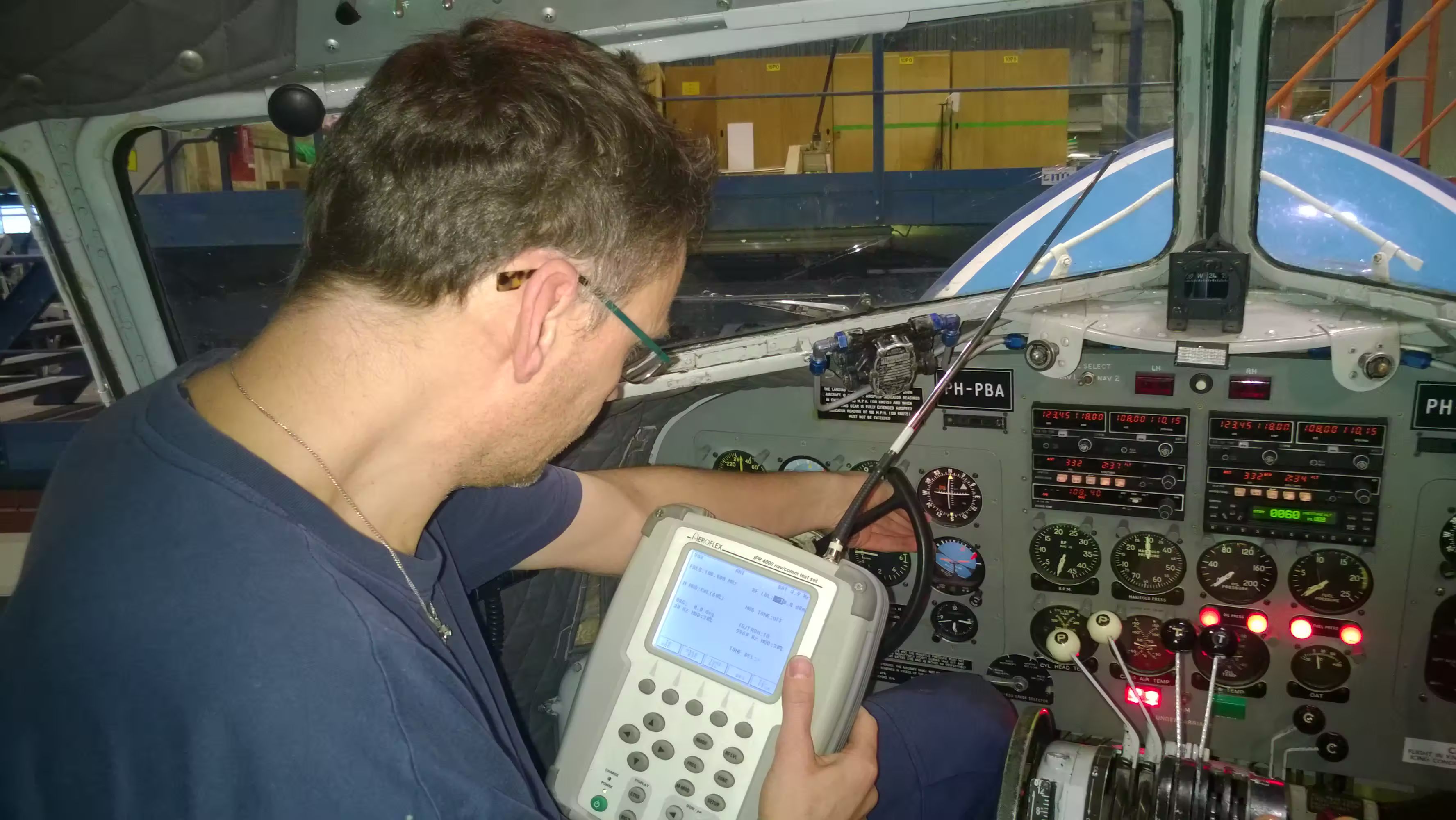 Archive image of a major cabin refurbishment project on a classic business jet