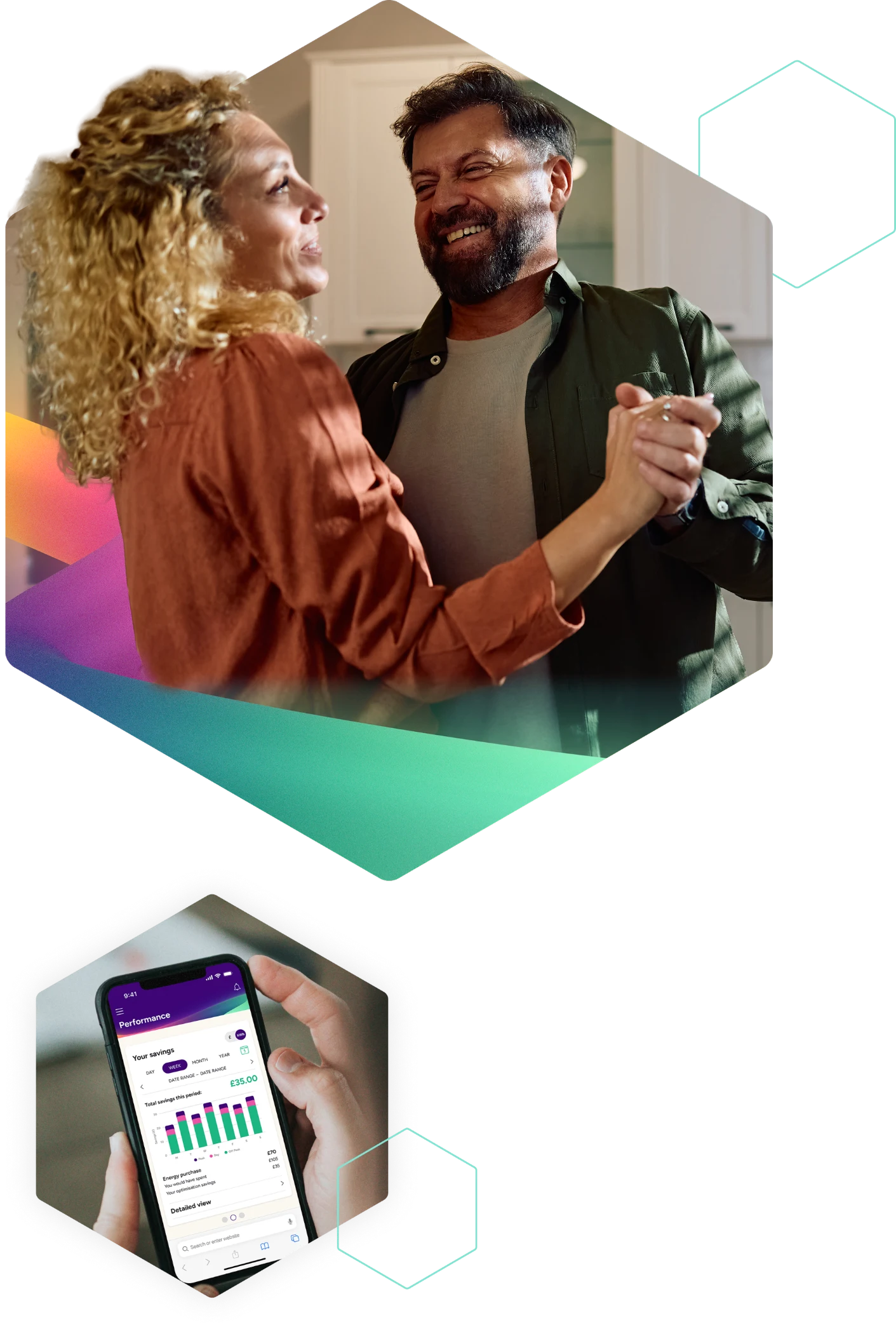 Father and daughter enjoying breakfast together with laptop and coffee