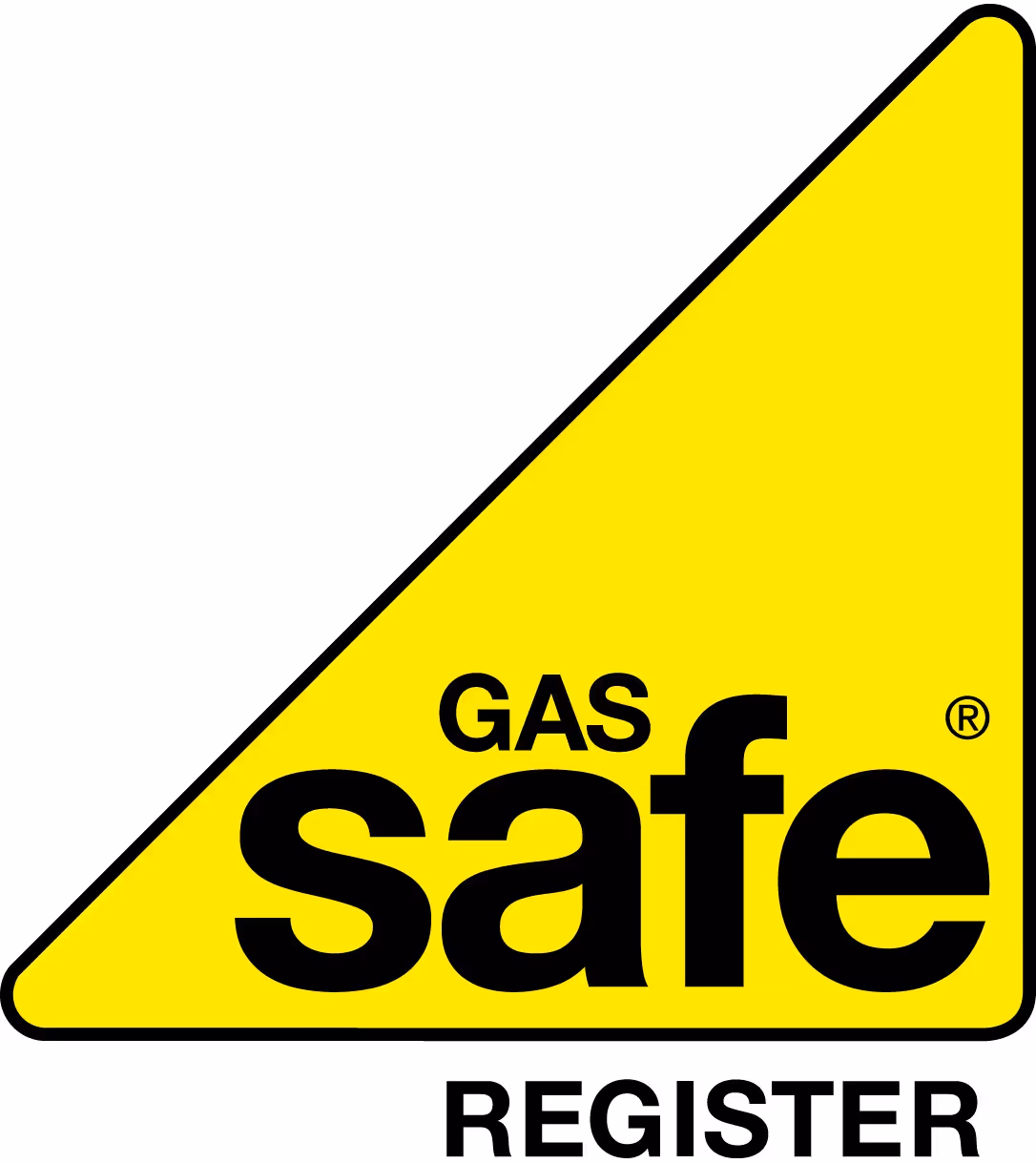 Yellow and black Gas Safe Register certification logo