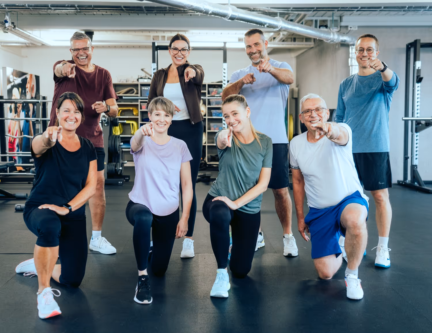 Viele Kunden von MTC auf dem Crosstrainer