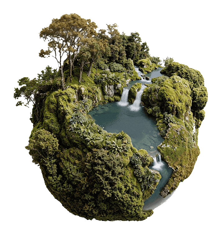 Animated planet graphic for Keetri Studio