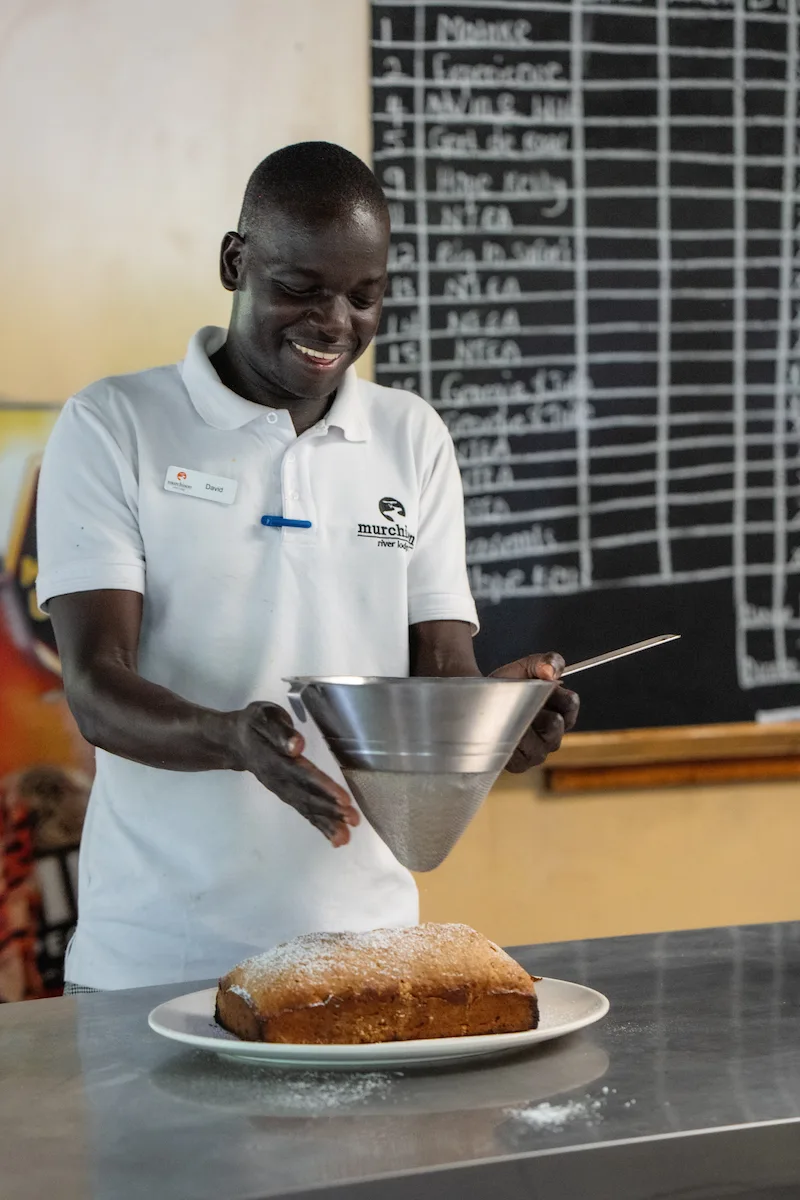Member of the lodge kitchen team 