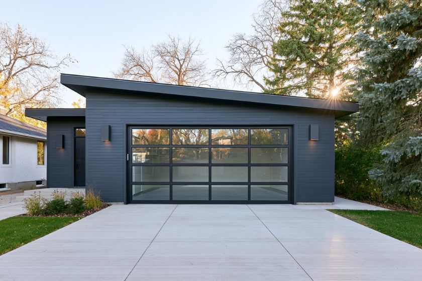 Detached garage exterior, the kind of garage converted into year-round living space