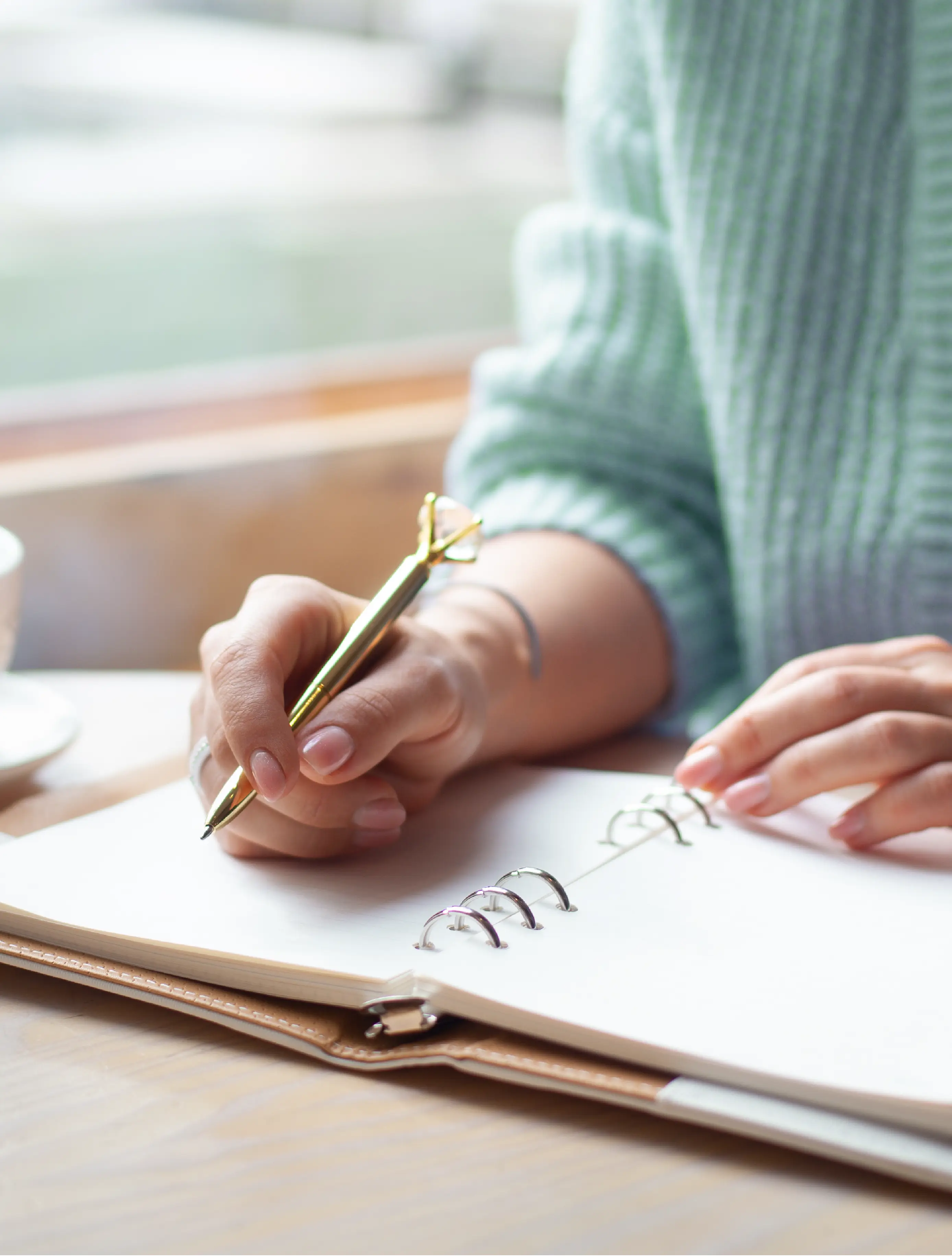 Kris Taylor pen poised to write on her experiences