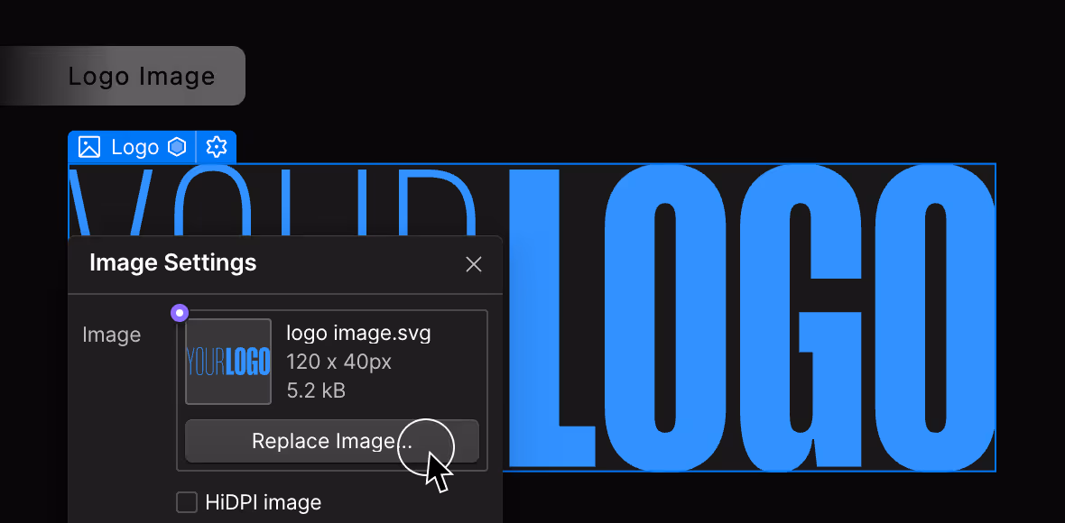 Screenshot of Replace Logo Image 2
