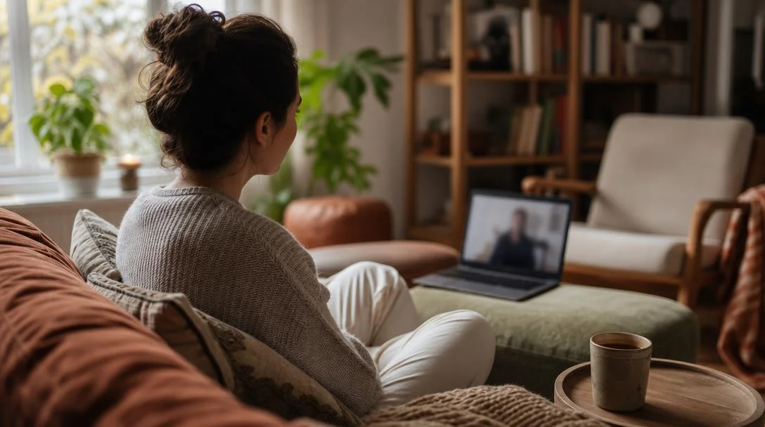 Séance à distance avec un psychologue à Longueuil, en téléconsultation depuis la maison