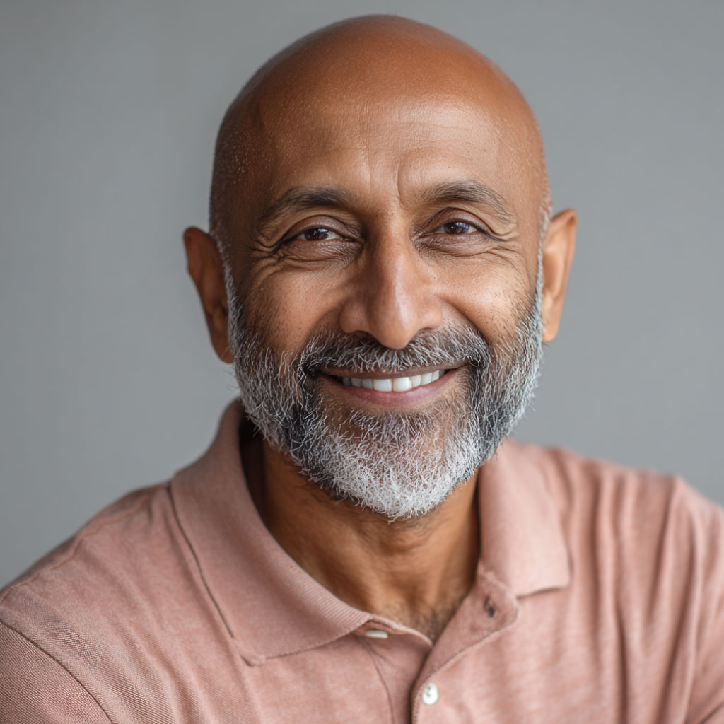 portrait of a retired indian man