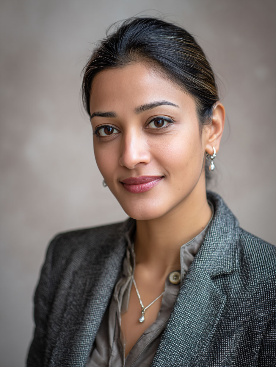 young indian business woman in formal attire 