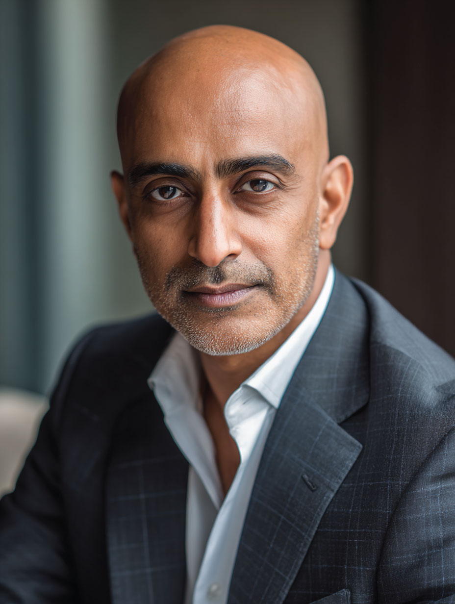 portrait of a young business man in casual shirt