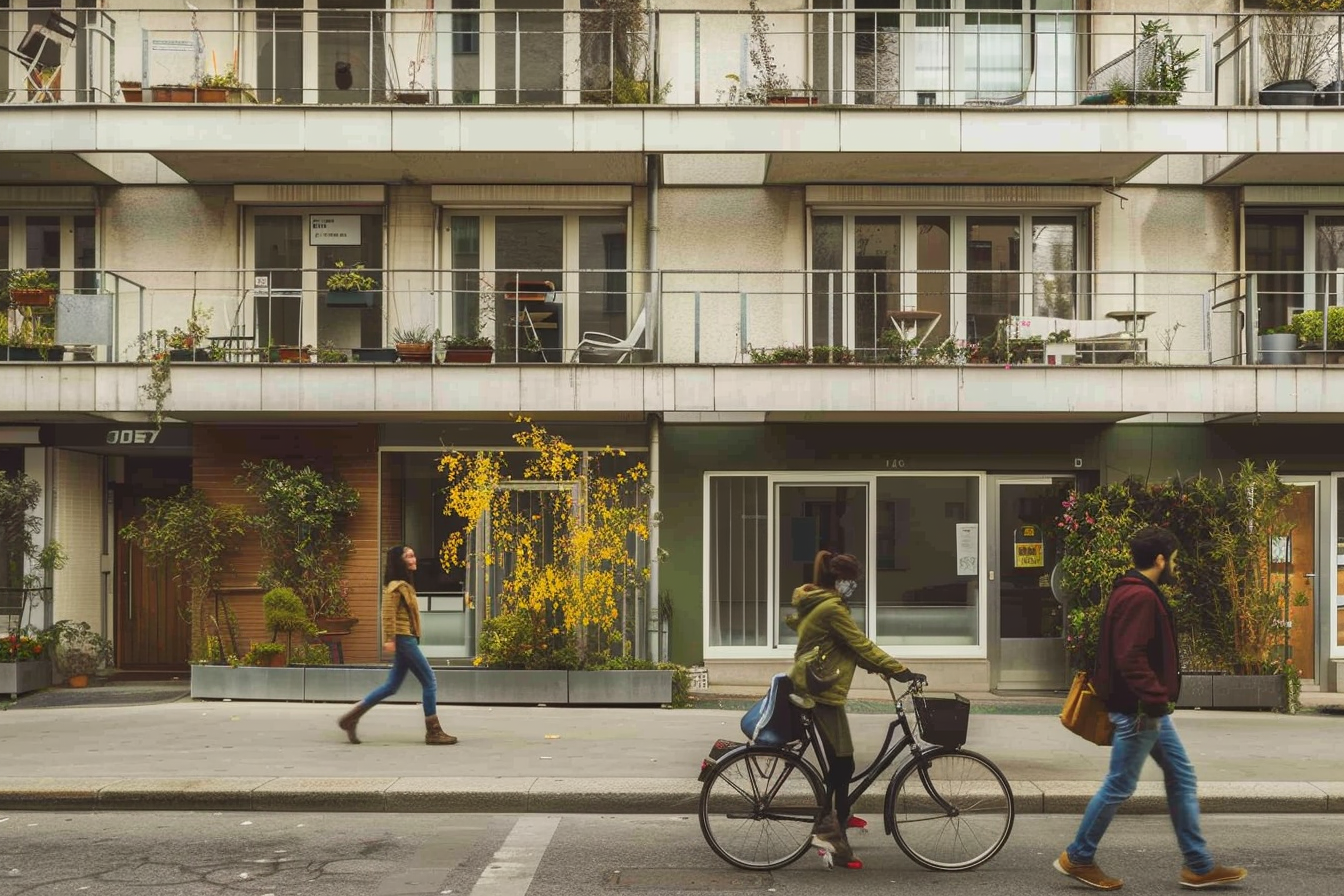 un immeuble en ville de logement locatif intermediaire