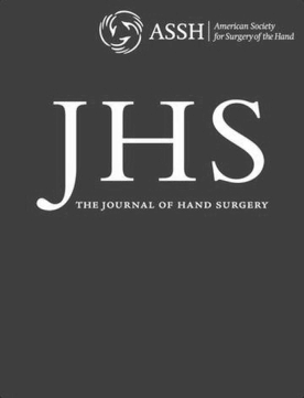 The Journal or Hand Surgery cover in grayscale.